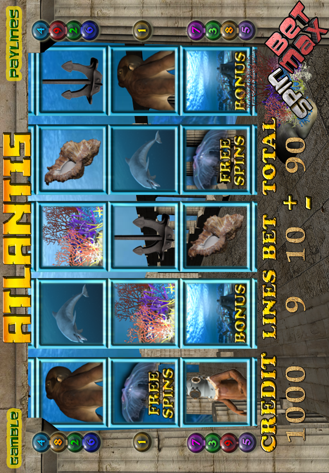 Screenshot ATLANTIS 3D SLOT MACHINE Screenshot ATLANTIS 3D SLOT MACHINE
